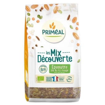 Mélange Gourmand Épeautre, Blé & Riz Rouge – 400g – Priméal