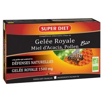 Gelée Royale Bio - Ampoules -SuperDiet