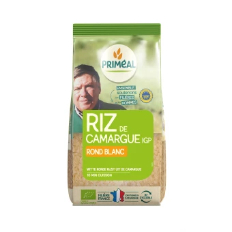Riz Rond Blanc de Camargue – 500g – Priméal