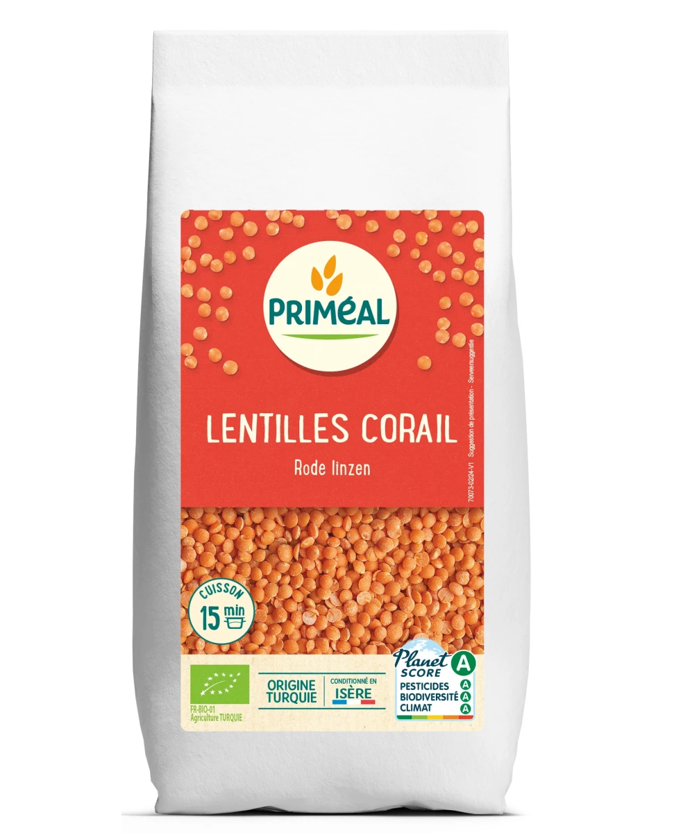 Lentilles Corail 500g Primeal