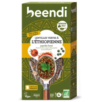 Lentilles Vertes Paprika 250g - Beendi