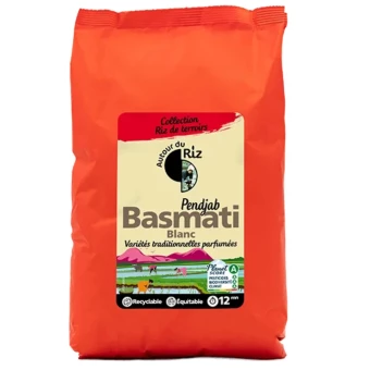 Riz Basmati Blanc Bio Équitable - 2 kg – Autour du Riz