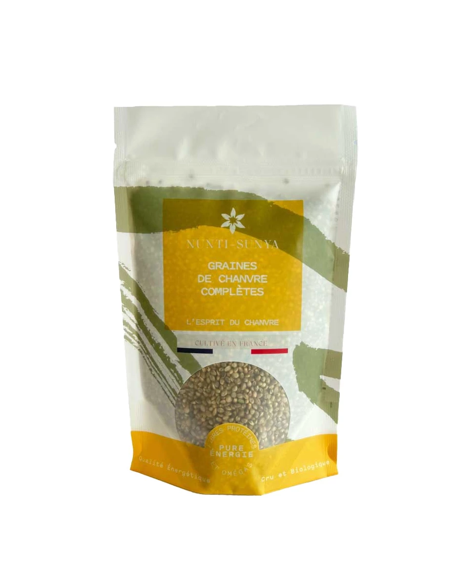 Graines de Chanvre Complètes - 200g - Nunti Sunya