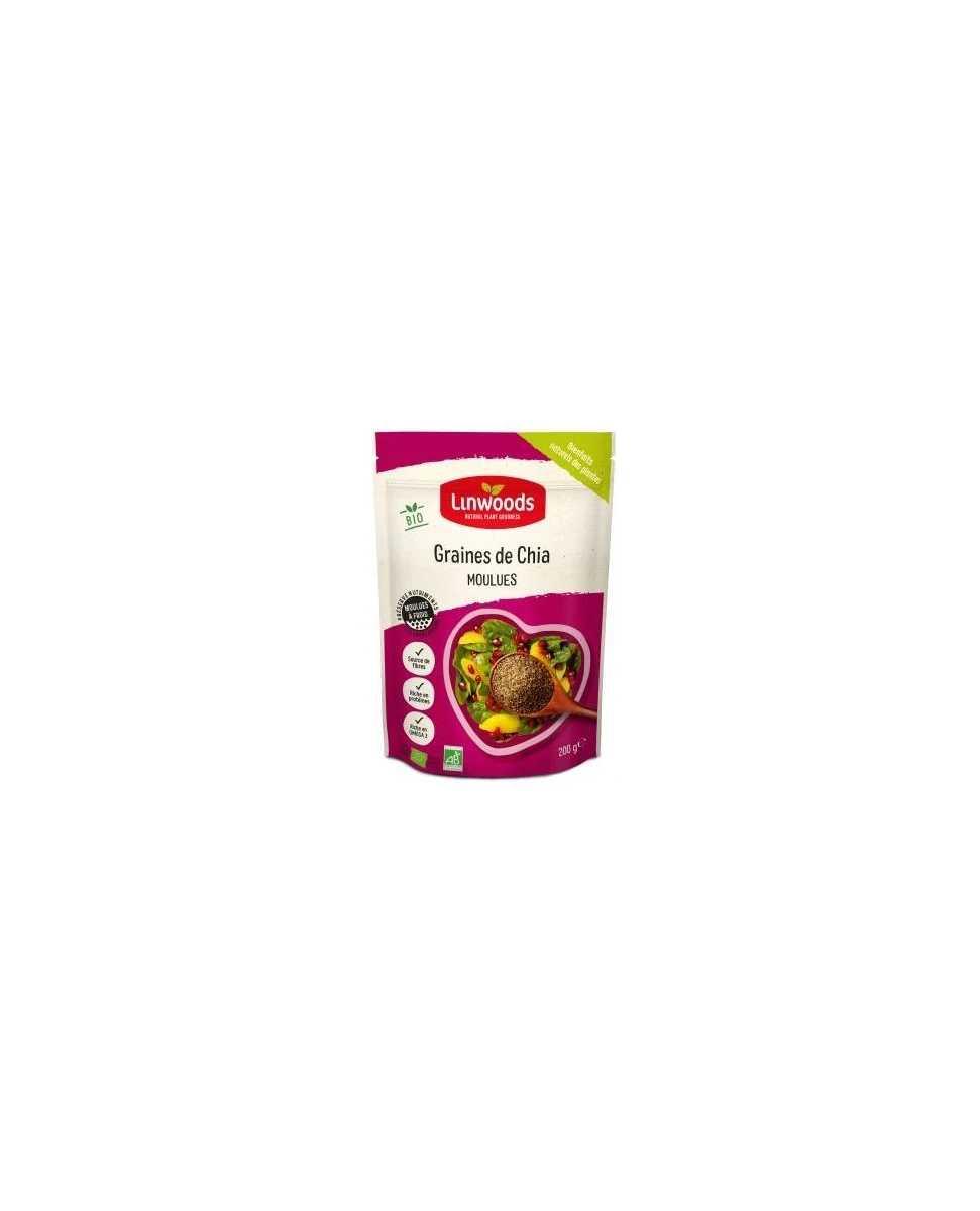 Graines de Chia Moulues – 200g – Linwoods