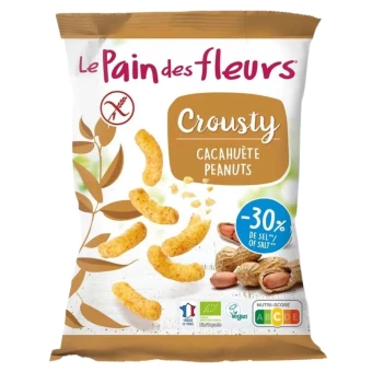 Apéritif Crousty Bio Cacahuète – 75g – Le Pain des Fleurs