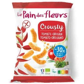 Apéritifs Crousty Tomate Origan – 75g – Le Pain des Fleurs