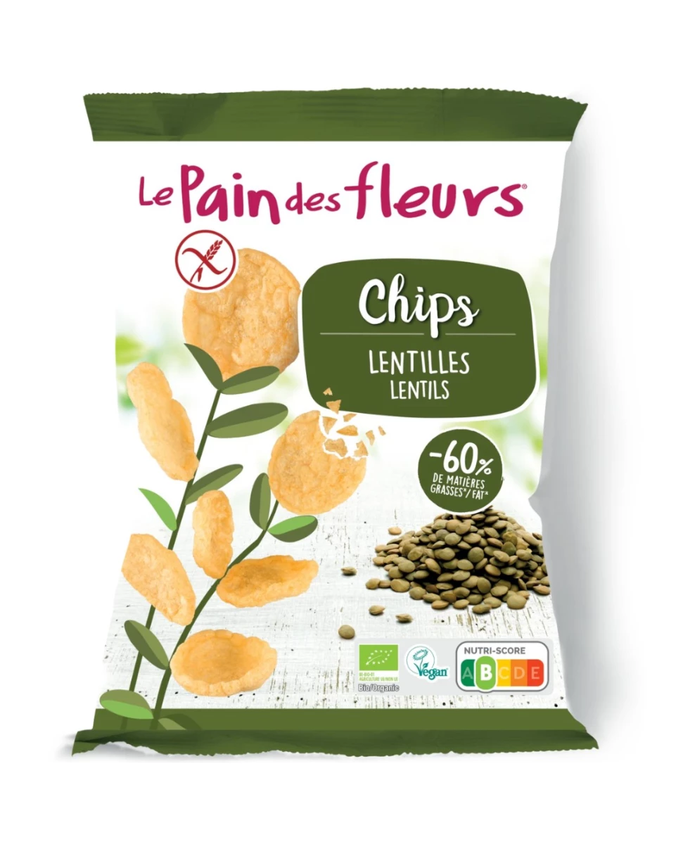 Chips Bio aux Lentilles – 50g – Le Pain des Fleurs