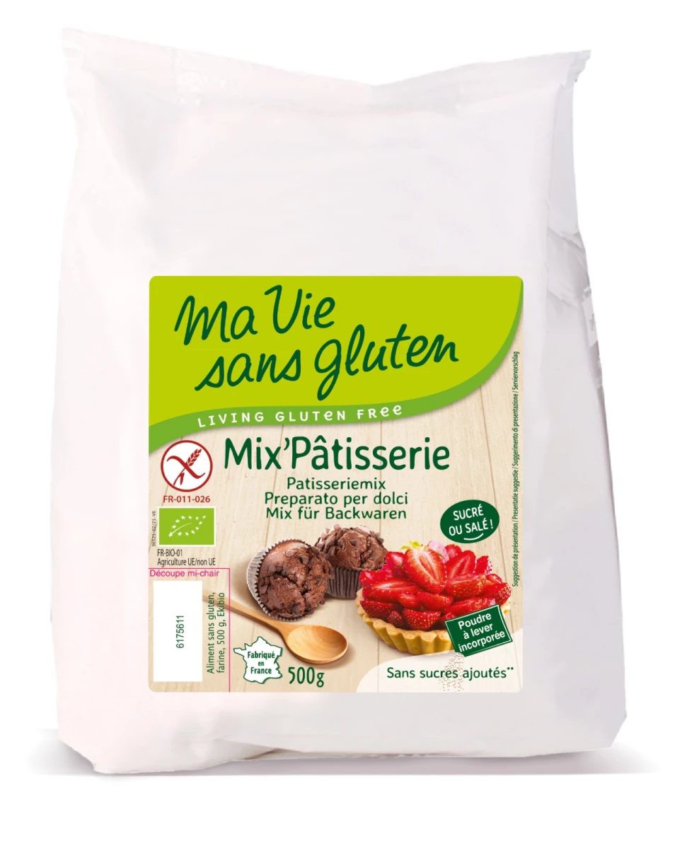 Mix' Pâtisserie Bio – 500g – Ma Vie Sans Gluten