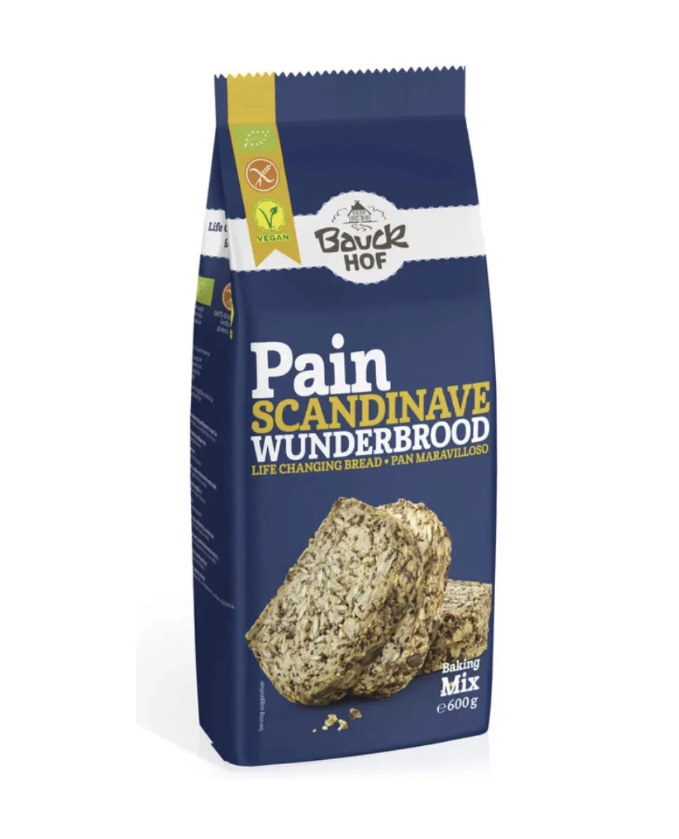 Préparation pour Pain Scandinave Sans Gluten – 600g – Bauckhof