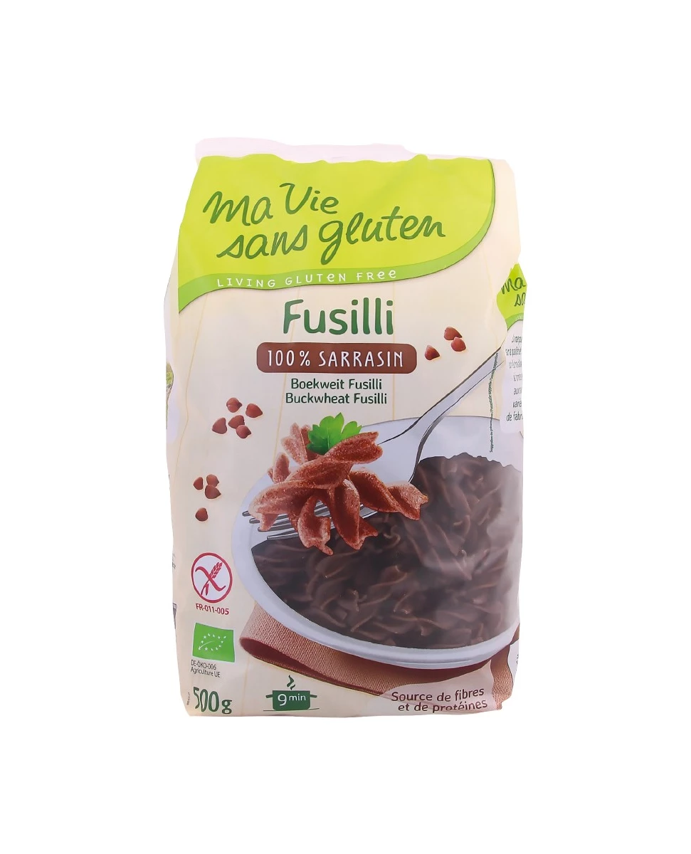 Fusilli Bio 100% Sarrasin – 250g – Ma Vie Sans Gluten