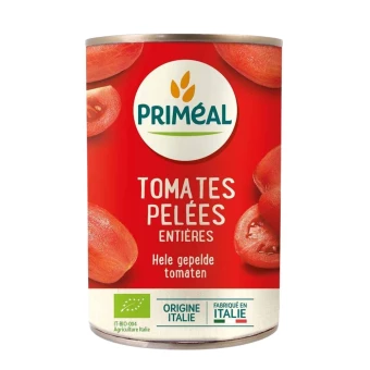 Tomates Pelées Entières – 400g – Priméal