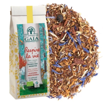 Respire la Vie – Rooibos Vert Bio – 100g – Les Jardins de Gaïa