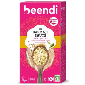 Riz Basmati à la Noix de Coco – 250g – Beendhi