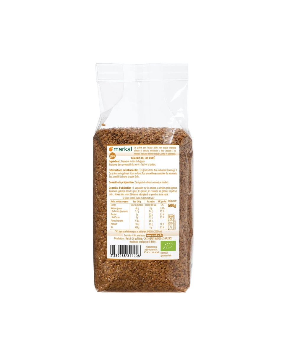 Graines de Lin Doré 500g-Markal