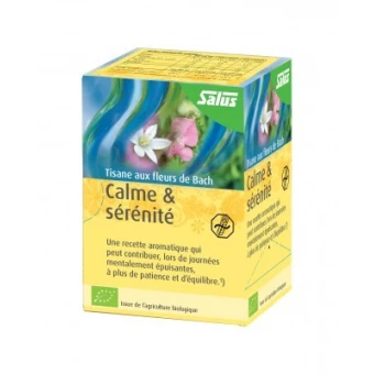 Tisane Calme & Sérénité aux Fleurs de Bach - 15 Infusettes - Salus