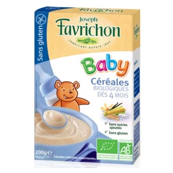 Céréales Biologiques dès 4 mois 200g-Joseph Favrichon