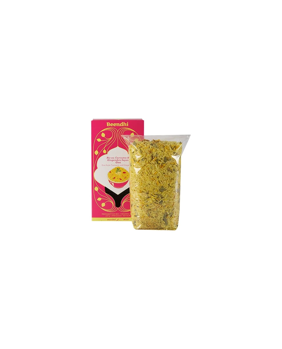 Riz au Curcuma et Gingembre Façon Goa 500g-Beendhi