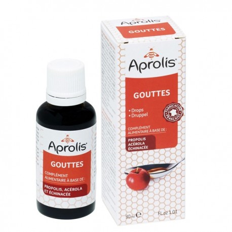 Gouttes Proplis Echinacée Acérola - 30ml - Aprolis