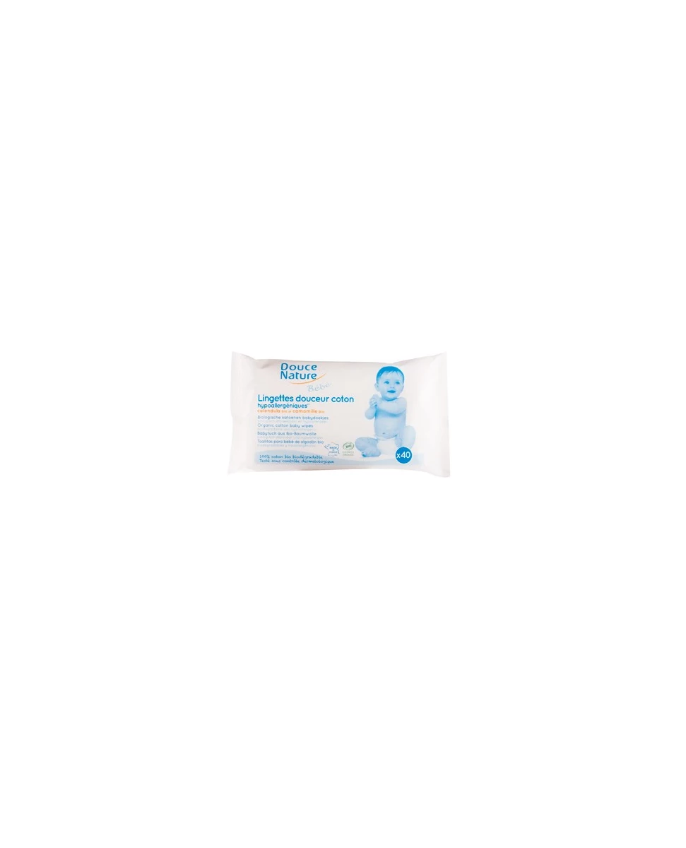 Lingettes Douceur coton x40-Douce Nature Bébé