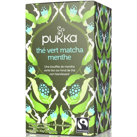 Thé Vert Matcha Menthe 30g-Pukka