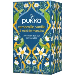 Camomille, Vanille et Miel de Manuka 32g-Pukka