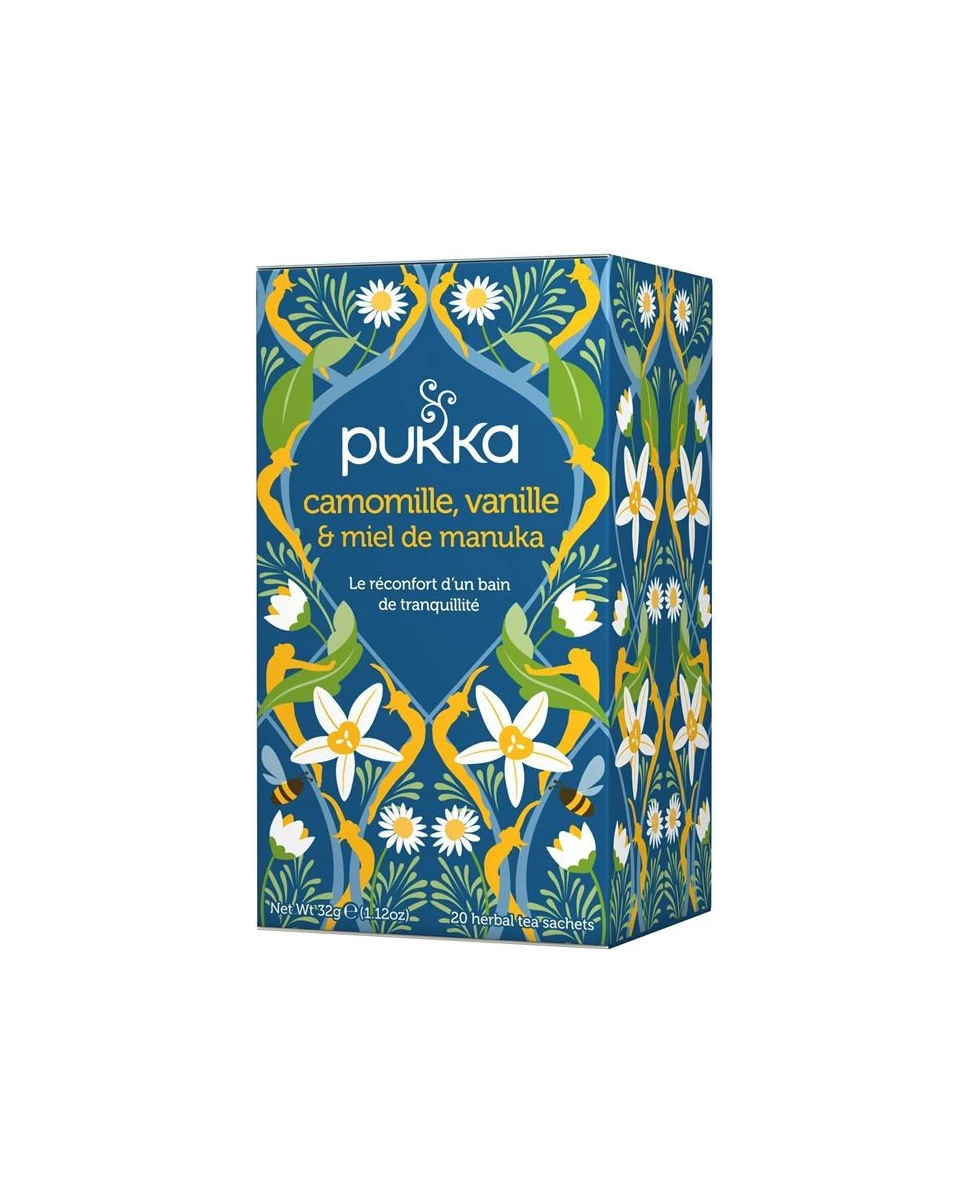 Camomille, Vanille et Miel de Manuka 32g-Pukka