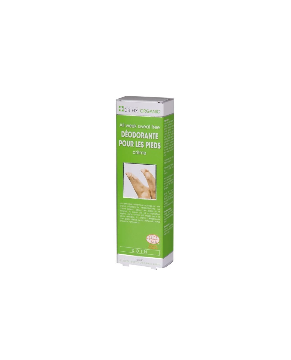 Crème Déodorante pour les Pieds 75mL-Dr. Fix Organic