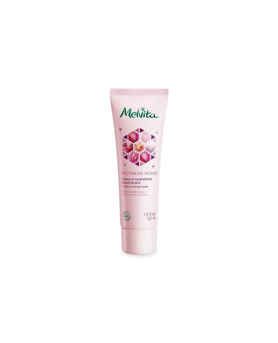 Masque Hydratant Nectar de Roses 50mL-Melvita