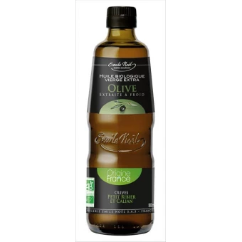 Huile d'Olive Vierge Extra Bio Origine France Emile Noel 500ml