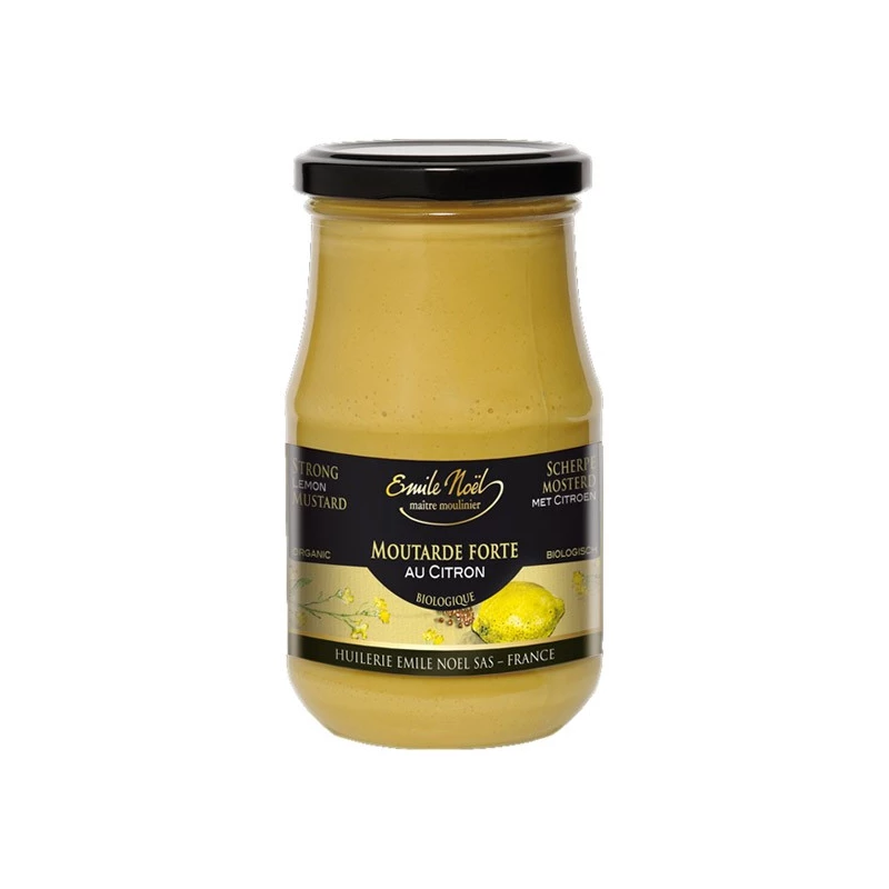 Moutarde Forte au Citron Emile Noel, 200g