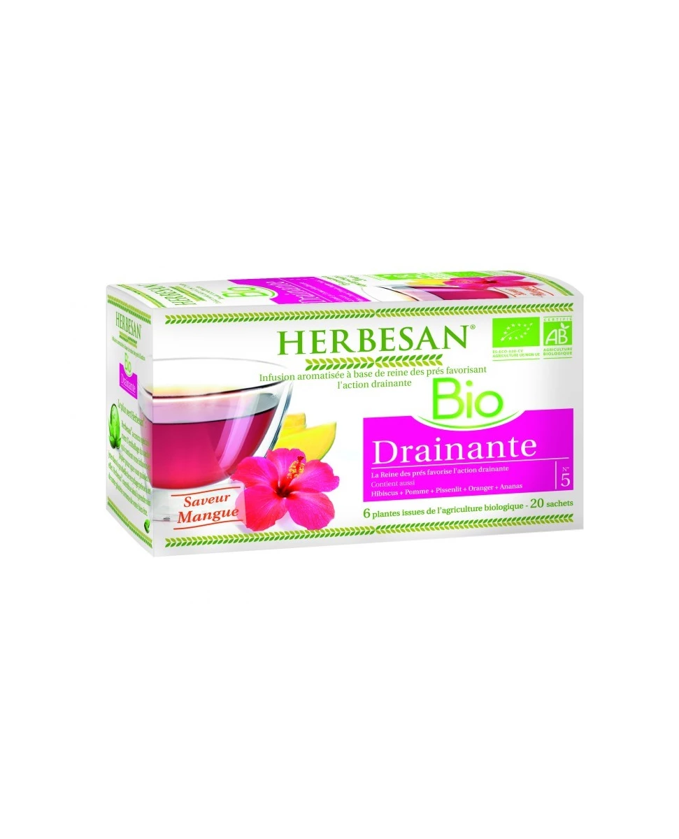 Infusion Bio Drainante - 20 Sachets - Herbesan
