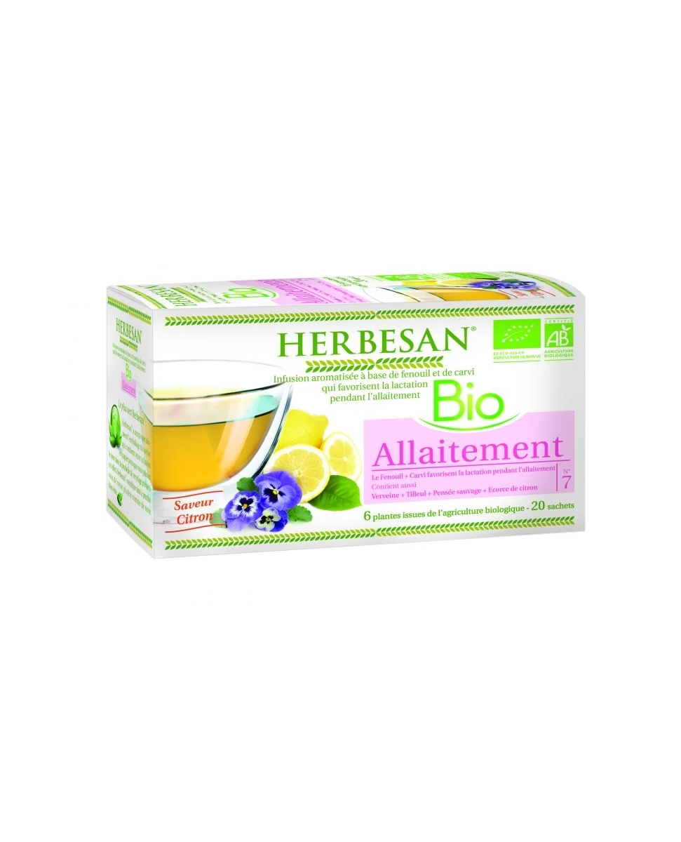 Infusion Bio Allaitement - 20 Sachets - Herbesan
