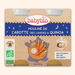Petits Pois, Pomme de terre & Cabillaud - 2 x 200g - Babybio