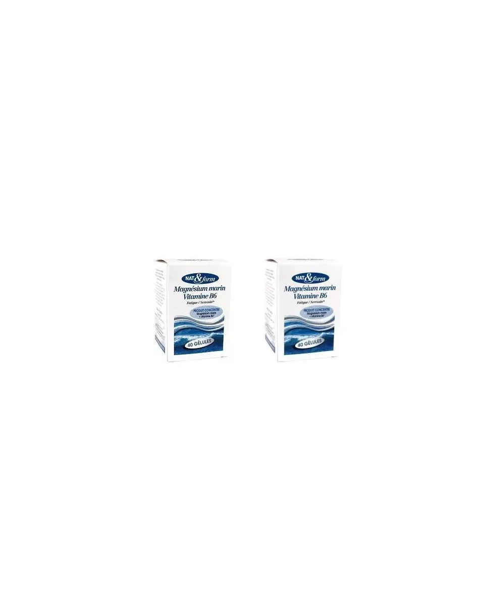 Magnésium Marins - Offre Duo 80 Gélules - Nat & Form