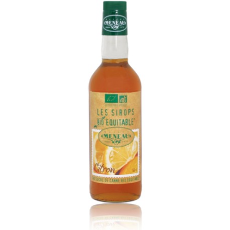 Sirop bio au citron 50 cl Meneau - Malongo