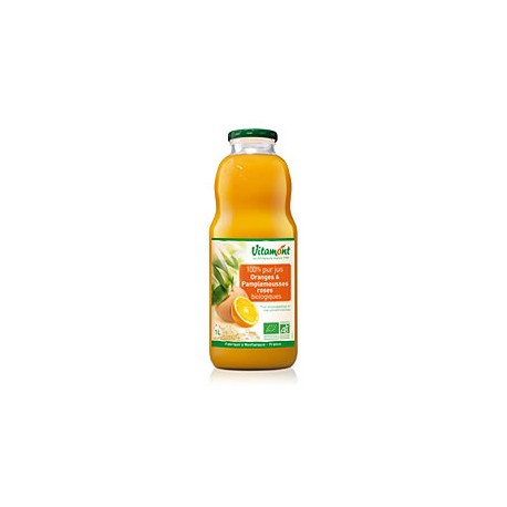 Jus d'Orange et Pamplemousse Rose Bio 1L-Vitamont