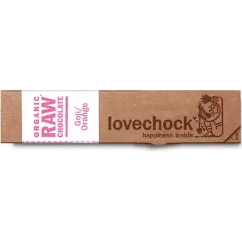 Barre de Chocolat Cru Goji/Orange - 40g - Lovechock