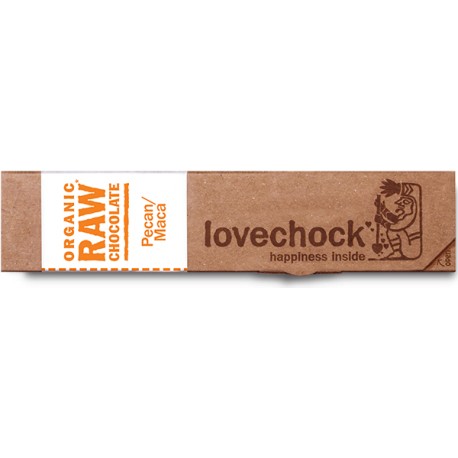 Barre de Chocolat Cru Pecan/Maca - 40g - Lovechock
