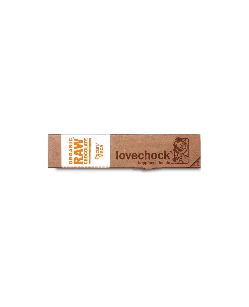 Barre de Chocolat Cru Pecan/Maca - 40g - Lovechock