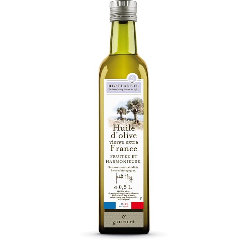 Huile d'Olive Vierge Extra France Bio, Bio Planète 0.5L ml