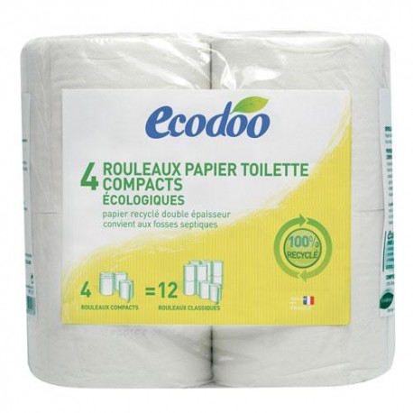 Acheter Promotion Ecodoo Papier toilette recyclé, Lot de 2x4 rouleaux