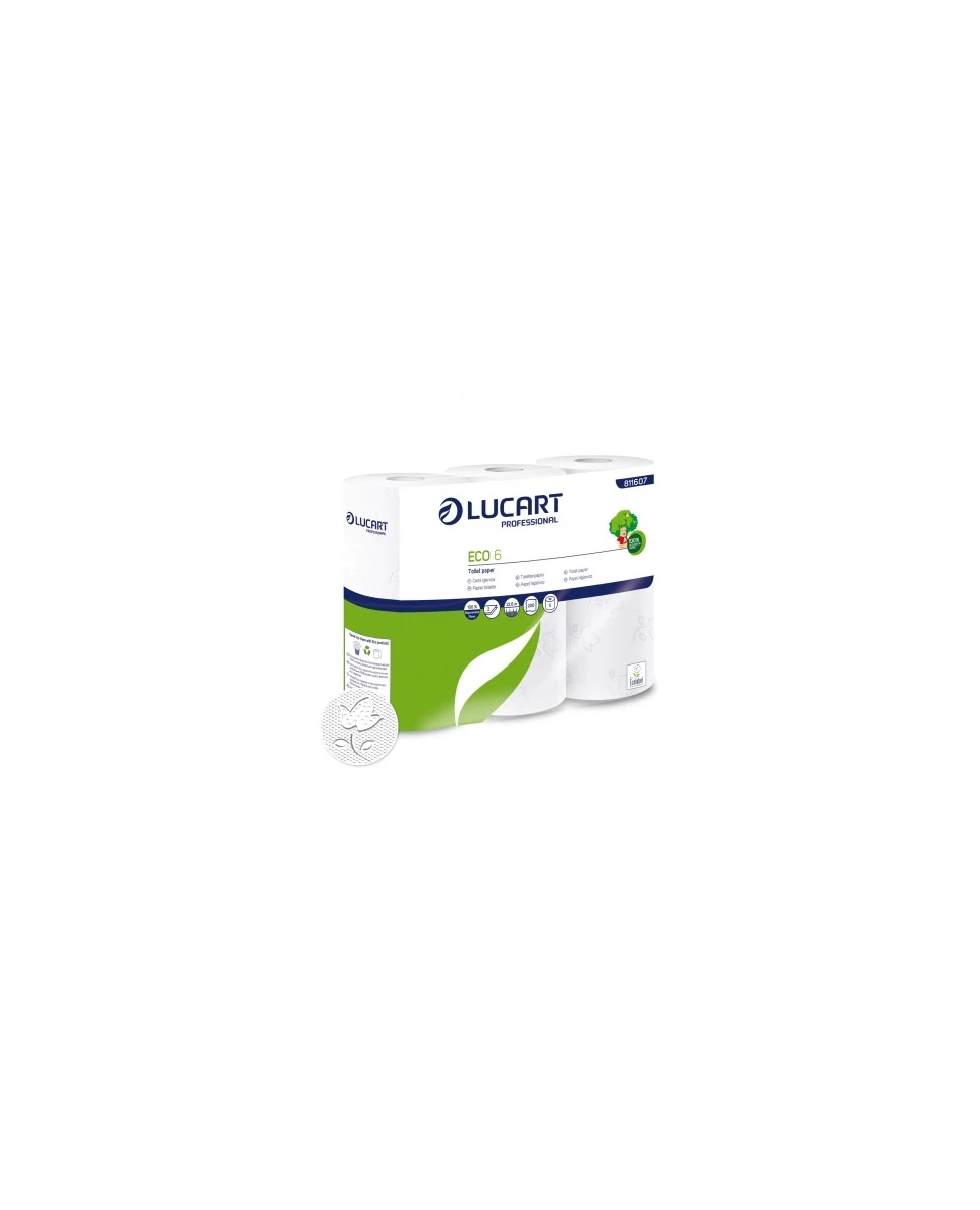 6 rouleaux Papier de toilette Eco - Lucart Professional
