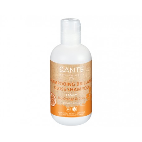 Shampooing Brillance Orange Bio et Coco - Santé Naturkosmetik - 200ml