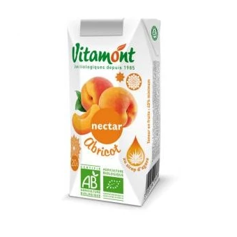 Nectar d'Abricots Bio Tétra Pak 6x0.20L-Vitamont
