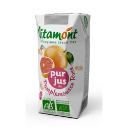 Jus de Pamplemousse Rose Bio Tétra Pak 6x0.20L-Vitamont