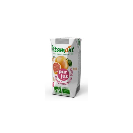 Jus de Pamplemousse Rose Bio Tétra Pak 6x0.20L-Vitamont