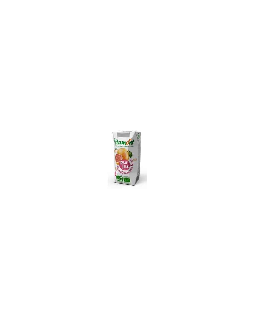 Jus de Pamplemousse Rose Bio Tétra Pak 6x0.20L-Vitamont