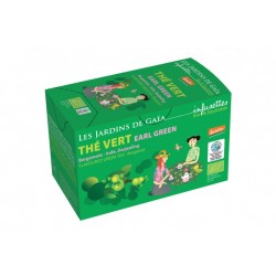 Thé Vert Earl Green 20 Infusettes-Les Jardins de Gaia