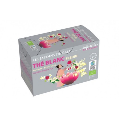 Thé Blanc Fleuri 20 Infusettes-Les Jardins de Gaia