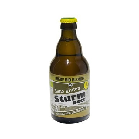Sturm Bière Bio Blonde sans Gluten - 33cl - Sturmfrance